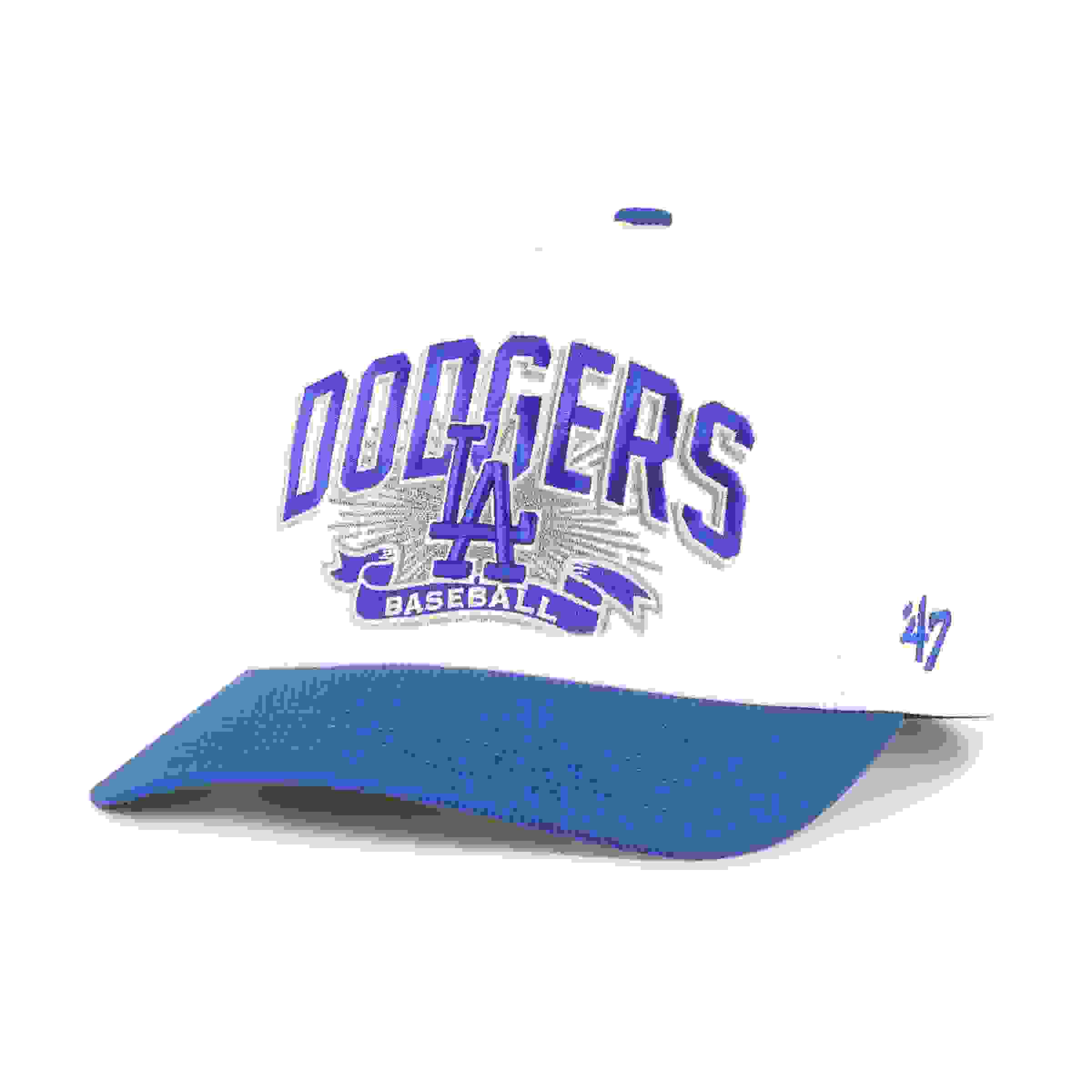 47 Los Angeles Dodgers Prime Play Hitch White Snapback Hat